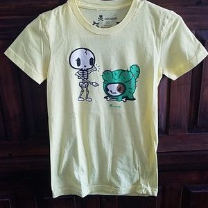 Tokidoki yellow shirt with bastardino S